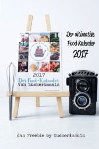 Der Food Kalender 2017 ... dass Freebie von Zuckerimsalz