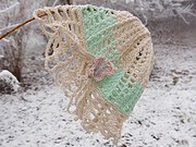 Sommerpulli gehäkelt mit Tasche und Mütze