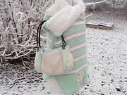 Sommerpulli gehäkelt mit Tasche und Mütze
