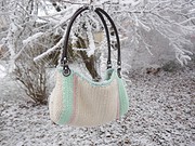 Sommerpulli gehäkelt mit Tasche und Mütze