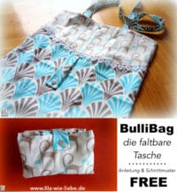 BullyBag – Freebook: eine faltbare Einkaufstasche nähen
