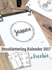 DIY – Brushlettering Kalender 2017