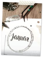 DIY – Brushlettering Kalender 2017