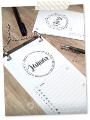 DIY – Brushlettering Kalender 2017