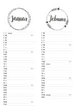 DIY – Brushlettering Kalender 2017