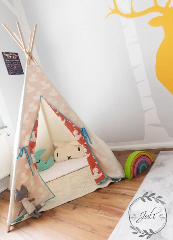 Kuschelecke: ein Kinder Tipi nähen