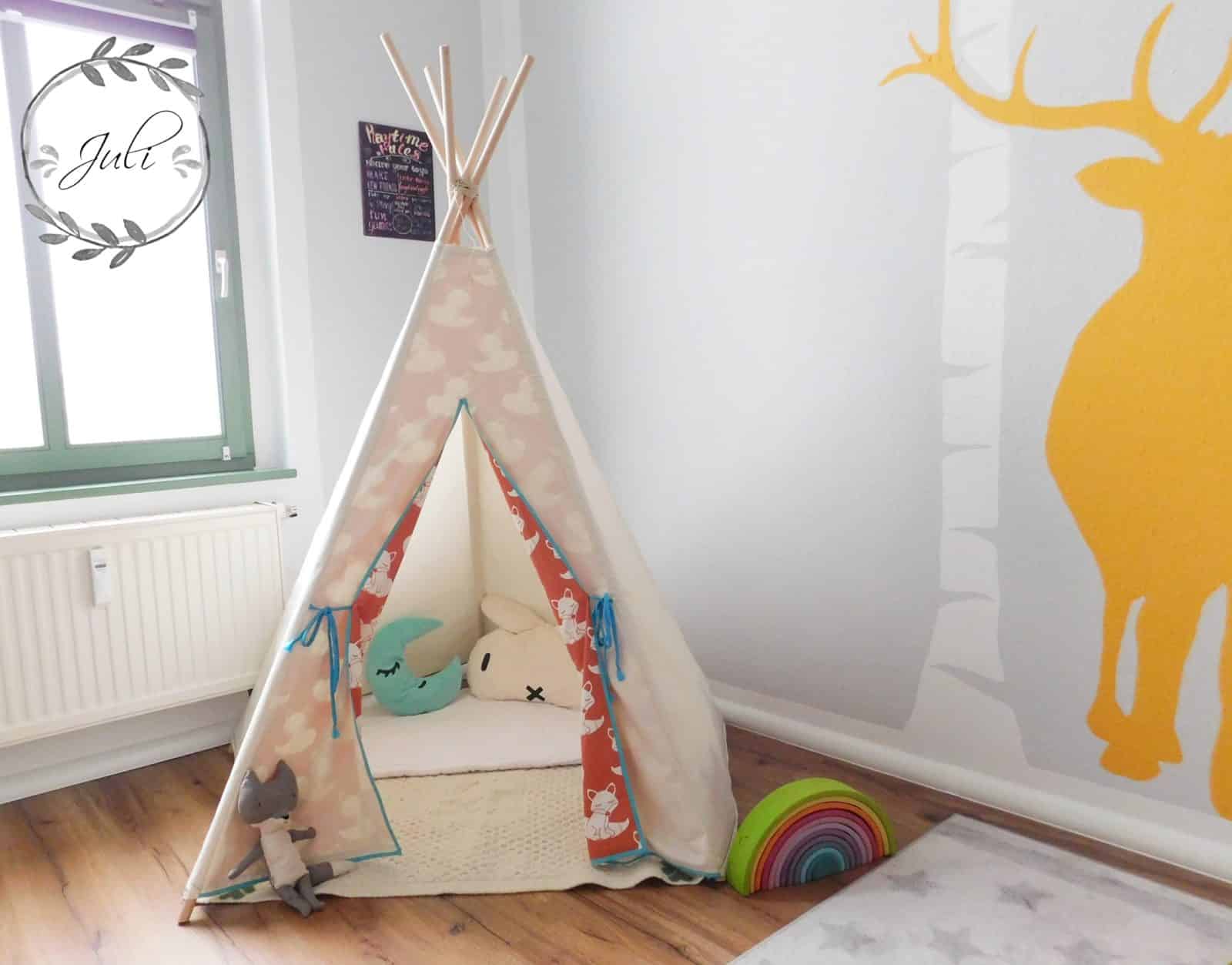 Kuschelecke: ein Kinder Tipi nähen