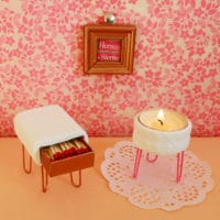 DIY / 50er Vintage-Kerzenhalter & Streichholzspender