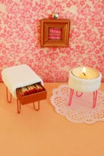 DIY Teelichthalter basteln im Mid Century-Vintage-Stil der 50er und 60er Jahre