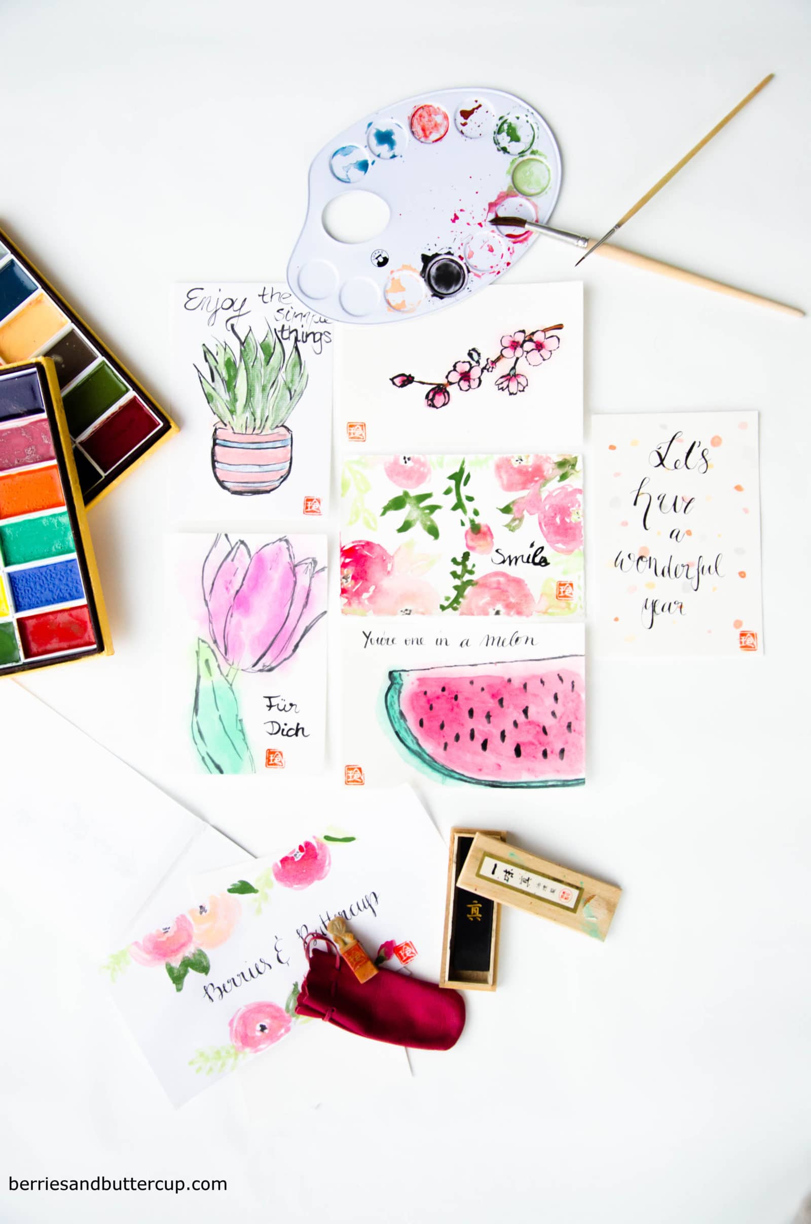 DIY: Etegami – Watercoloring auf japanisch