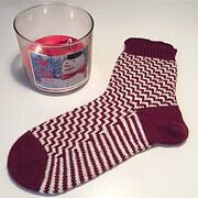 Candy Cane Socken