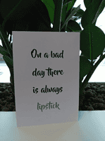 Trendy Postkarten in Greenery