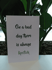 Trendy Postkarten in Greenery