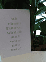 Trendy Postkarten in Greenery
