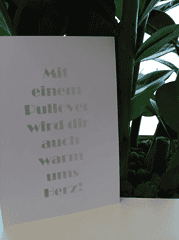 Trendy Postkarten in Greenery