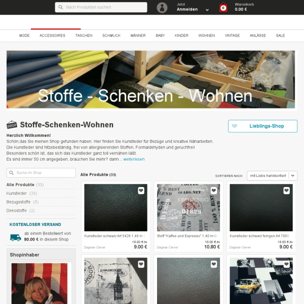 Stoffe-Schenken-Wohnen