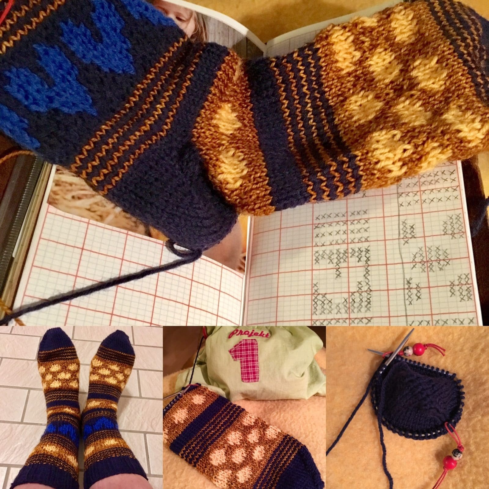 #addisockenwundercontest – Socken im Jacquard-Look