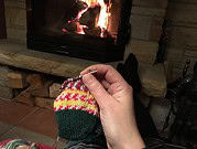Toe up-Socken in bunt