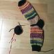 Toe up-Socken in bunt