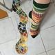 Toe up-Socken in bunt