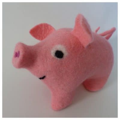 Schweinchen auf zwei Beinchen