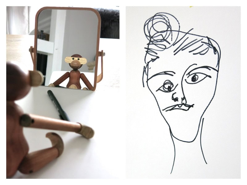 Spiegelportrait – malen wie Picasso