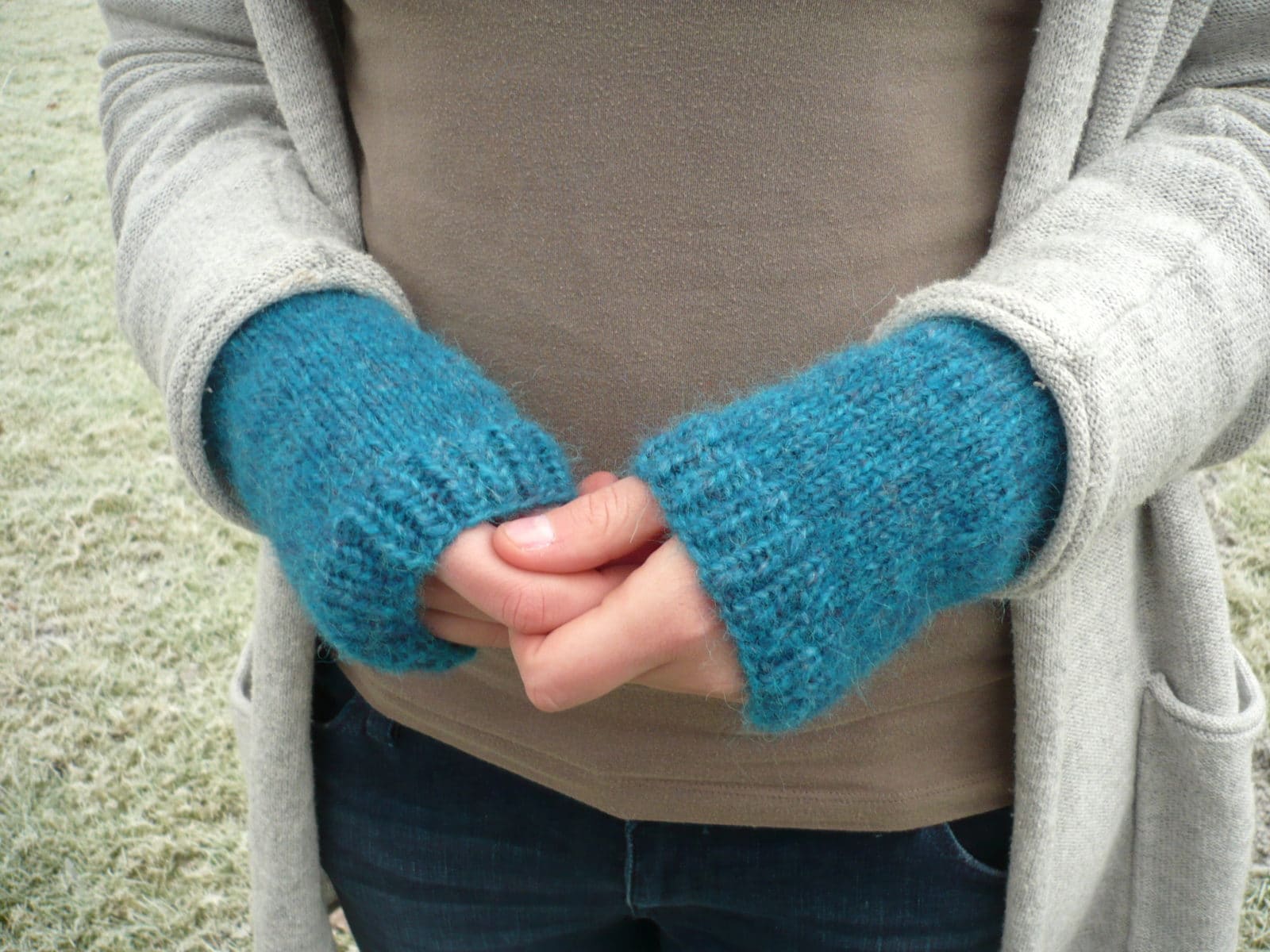 Schnelle Armstulpen stricken