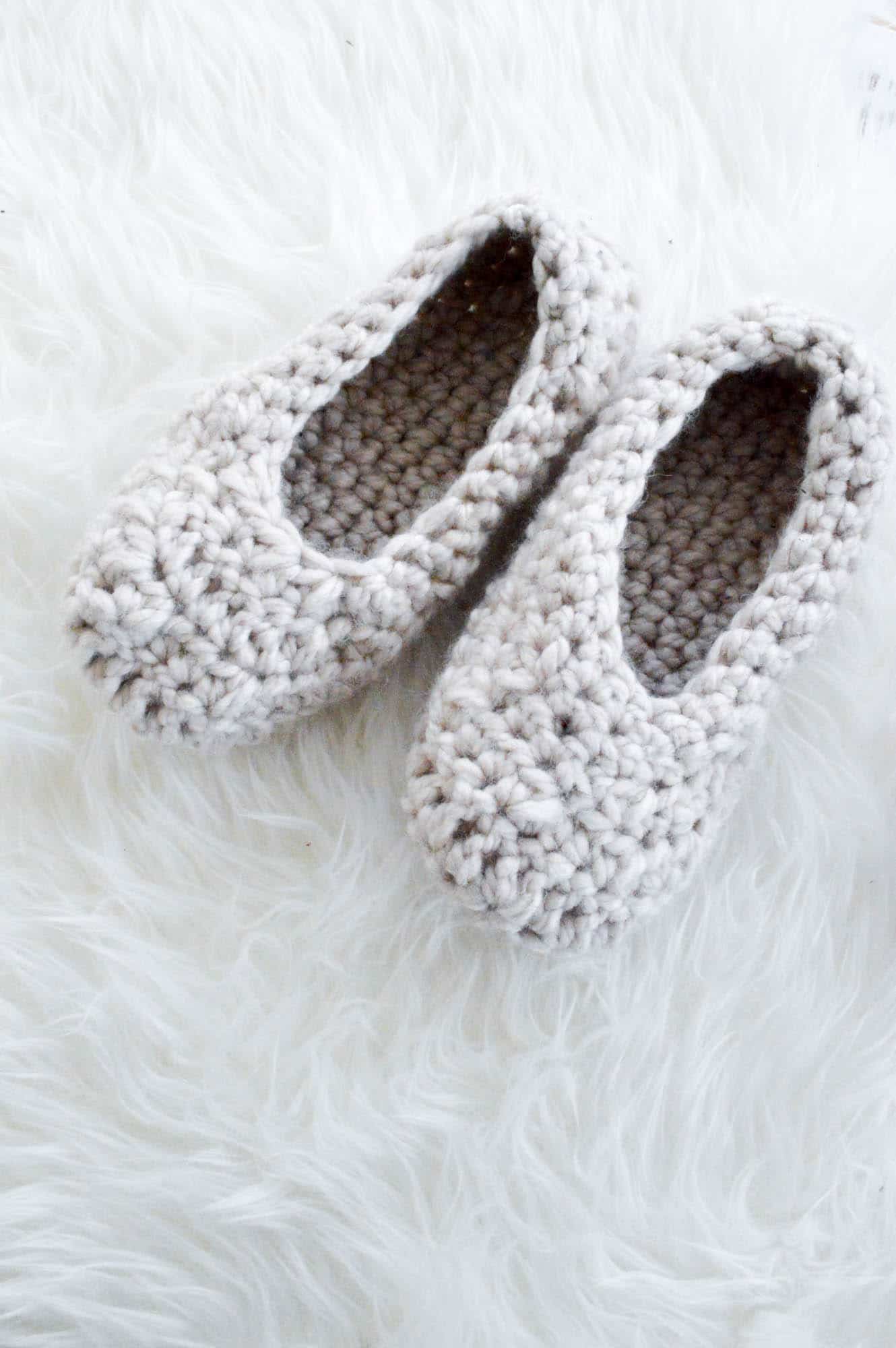 Häkelslipper