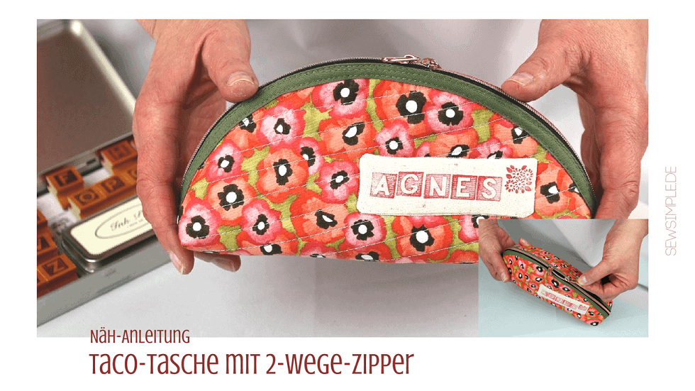 Nähvideo: Tasche mit 2-Wege-Zipper nähen