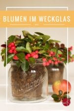 Easy Tischdeko: Blumen im Weckglas