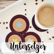 DIY schnelle Untersetzer aus Filz & SnapPap zum Nachnähen