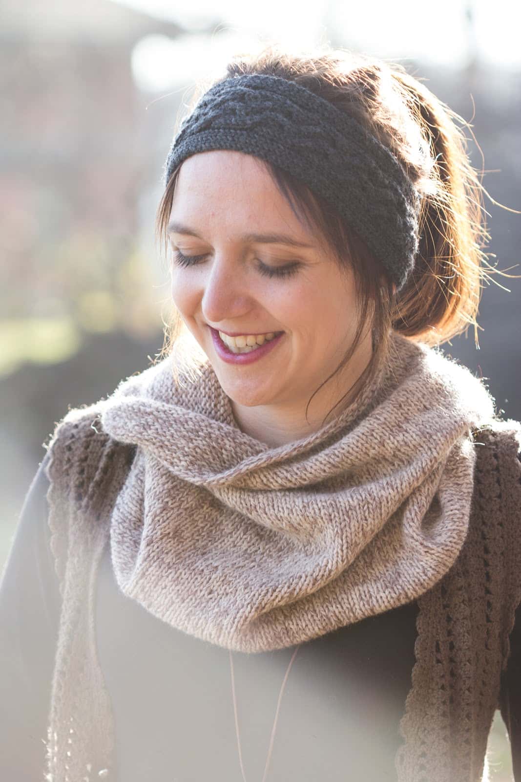 Loopschal aus Wollresten stricken