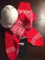 Socken mit Norwegermuster #addisockenwundercontest