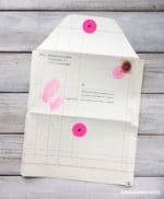 Retro snailmail mit Wickelverschluss