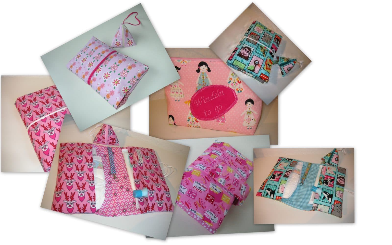 fröhliche, bunte Taschen und Accessoires