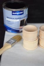 Kleines DIY mit großer AMORE! Serviettenringe zum Selbstbeschriften mit Tafellack und Kreide