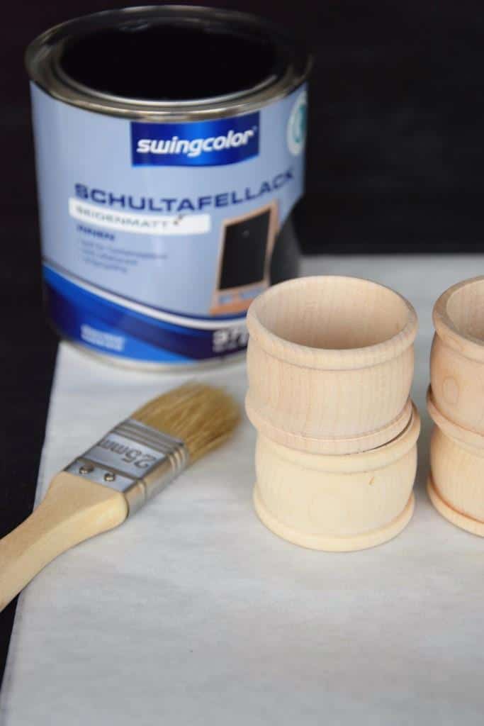 Kleines DIY mit großer AMORE! Serviettenringe zum Selbstbeschriften mit Tafellack und Kreide