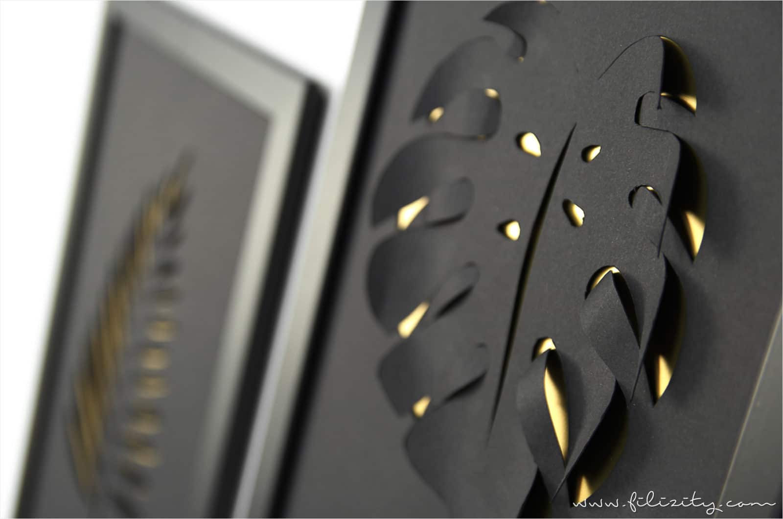 3D Cut Out Blätter