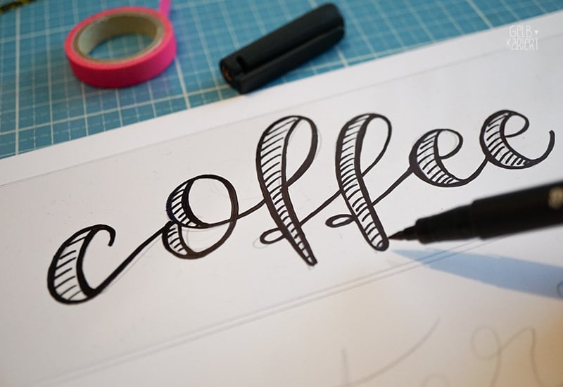 Handlettering für die Lightbox