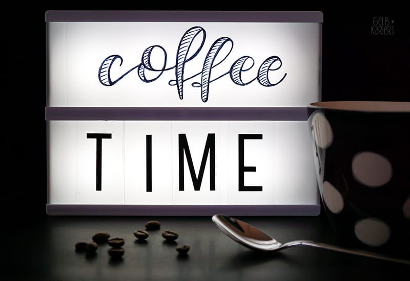 Handlettering für die Lightbox
