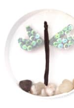 3D Wandbild mit Libelle
