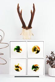 Möbelknöpfe aus Kunstharz mit Muffin-Backform