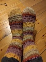 Funny Treppenmuster Socken für gute Laune #addisockenwundercontest