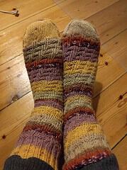 Funny Treppenmuster Socken für gute Laune #addisockenwundercontest