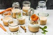 EIN LIEBLINGSREZEPT FÜR KOKOS KAROTTEN-PANNA COTTA MIT KAROTTEN-HALWA