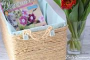 Gewickelter Deko-Korb – die perfekte Upcycling-Idee