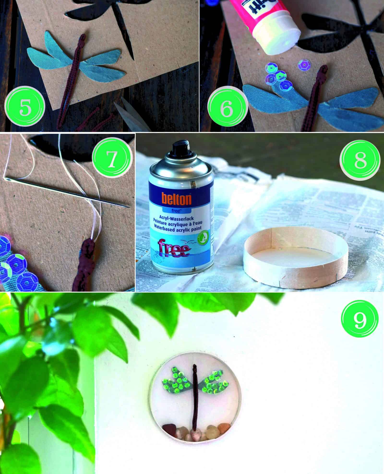 3D Wandbild mit Libelle