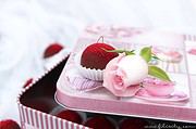 Himbeer-Pralinen zum Valentinstag