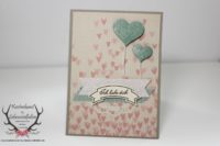 Karte zum Valentinstag mit Stampin Up! Designerpapier Zum Verlieben