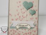 Karte zum Valentinstag mit Stampin Up! Designerpapier Zum Verlieben